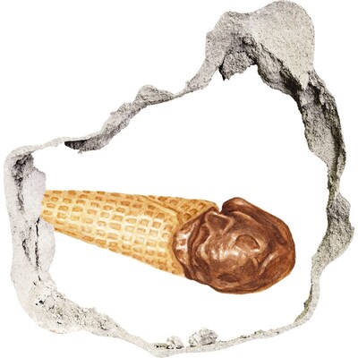 3d fali matrica lyuk a falban Lyuk a falban jég