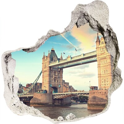 3d fali matrica lyuk a falban Tower Bridge Londonban
