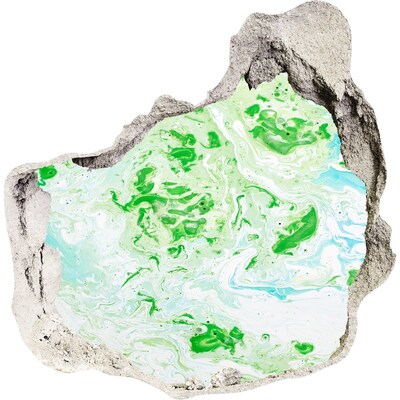 3d fali matrica lyuk a falban Egy zöld oázis egy lyukban a falban