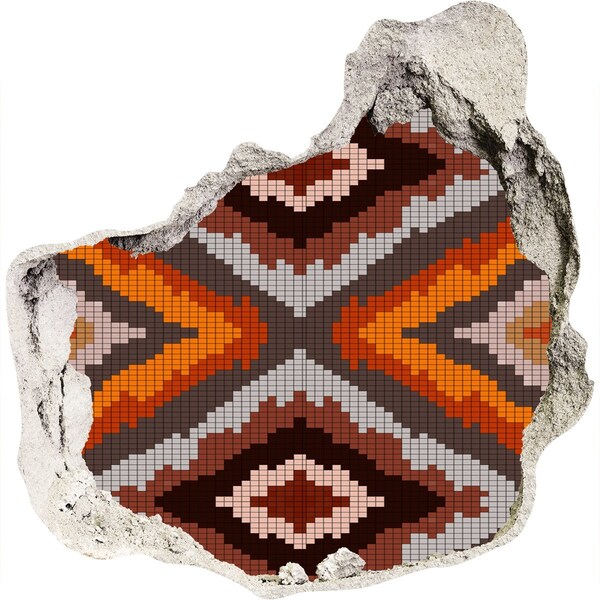 3d fali matrica lyuk a falban Földszínű mozaikminták