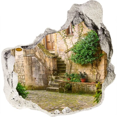 3d fali matrica lyuk a falban Bájos lépcsők egy ősi városban