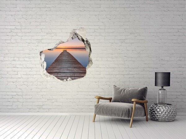 3d fali matrica lyuk a falban Fából készült móló