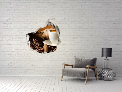 3d fali matrica lyuk a falban Kávé és friss kenyér