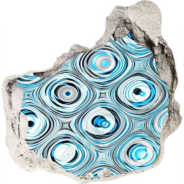 3d fali matrica lyuk a falban Vízörvények a betonban