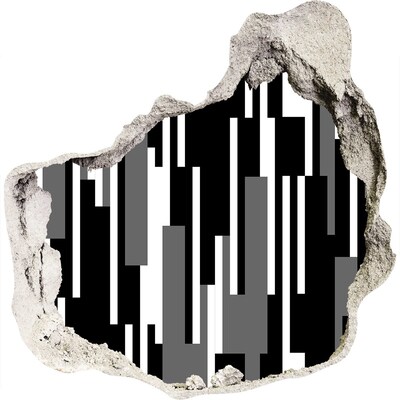 3d fali matrica lyuk a falban Modern művészet a falon