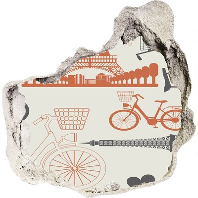 3d fali matrica lyuk a falban Párizs részletesen