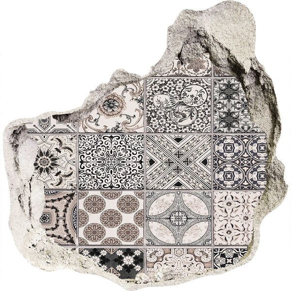 3d fali matrica lyuk a falban Vintage stílusú csempék