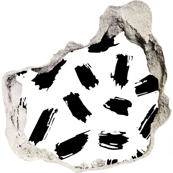 3d fali matrica lyuk a falban Egy sérült fal absztrakt csíkokkal