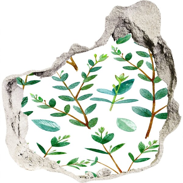 3d fali matrica lyuk a falban Zöld kert betonban