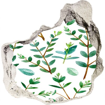 3d fali matrica lyuk a falban Zöld kert betonban