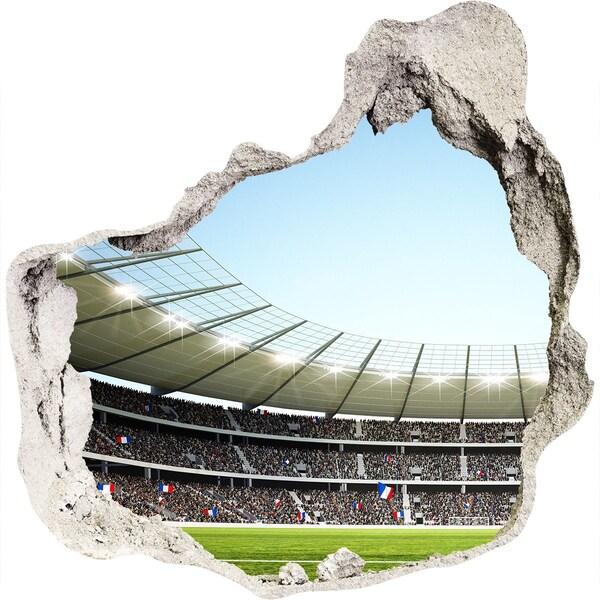 3d fali matrica lyuk a falban France stadiontól