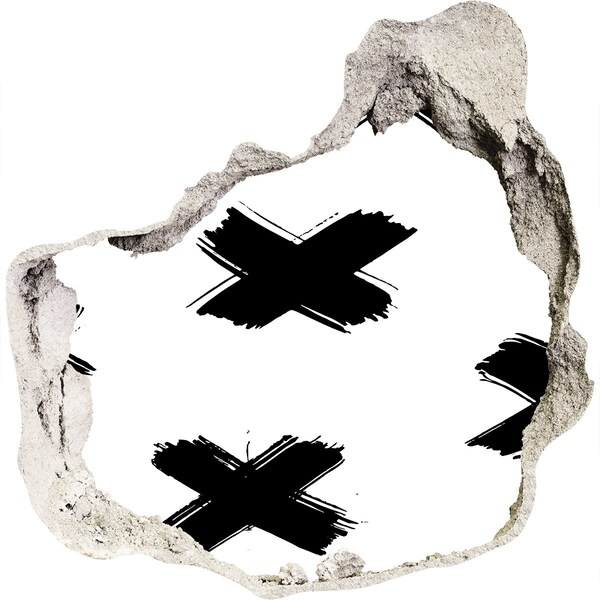 3d fali matrica lyuk a falban Stílusos lyuk a falban