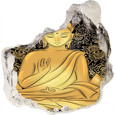 3d fali matrica lyuk a falban Ülő buddha