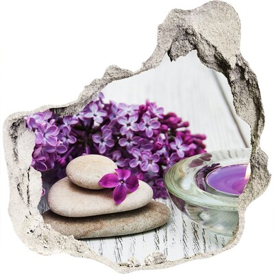 3d fali matrica lyuk a falban A béke virágos oázisa