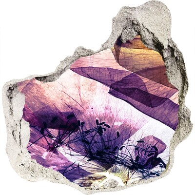 3d fali matrica lyuk a falban A virágvilág a falak mögött