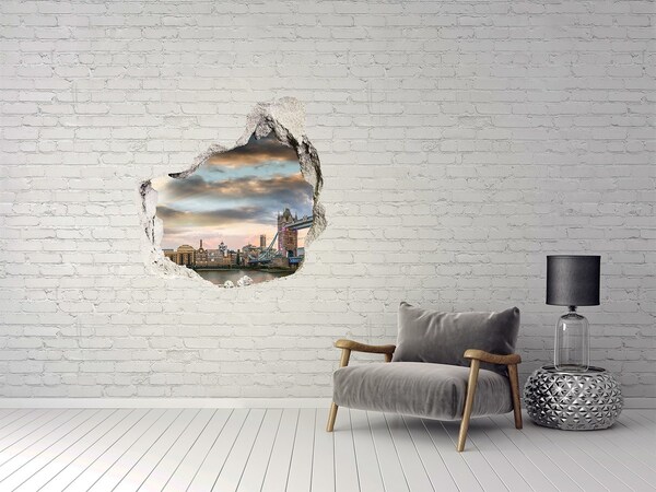 3d fali matrica lyuk a falban Tower Bridge Londonban