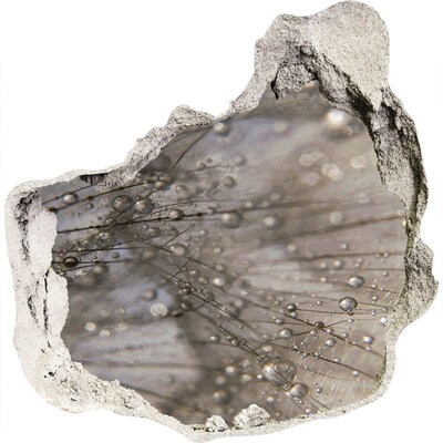 3d fali matrica lyuk a falban Vízcseppek az üvegen