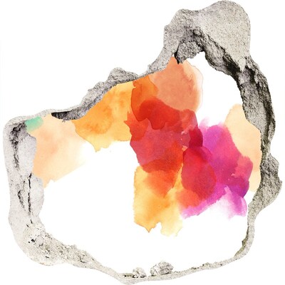 Fali matrica lyuk a falban Színes lyuk a falban