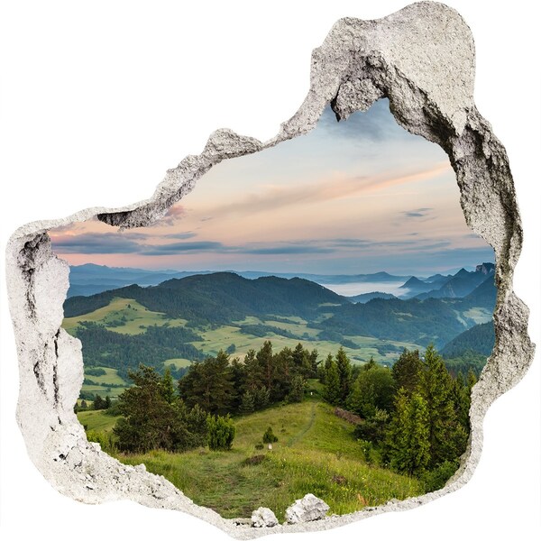 Fali matrica lyuk a falban Panorama pieniny