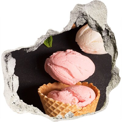 Fali matrica lyuk a falban Lyuk a falban fagylalt lakoma