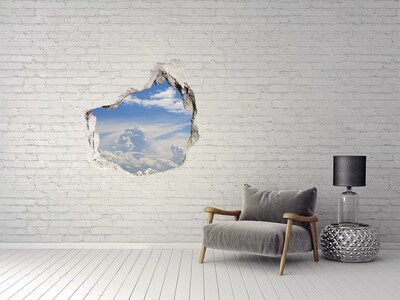 Fali matrica lyuk a falban Az ég tele van felhőkkel
