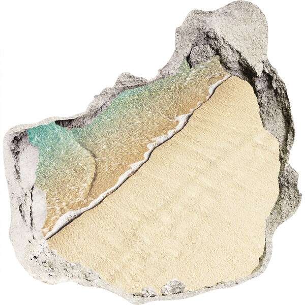 Fali matrica lyuk a falban Karib-tengeri tengerpart egy lyukon keresztül a falon