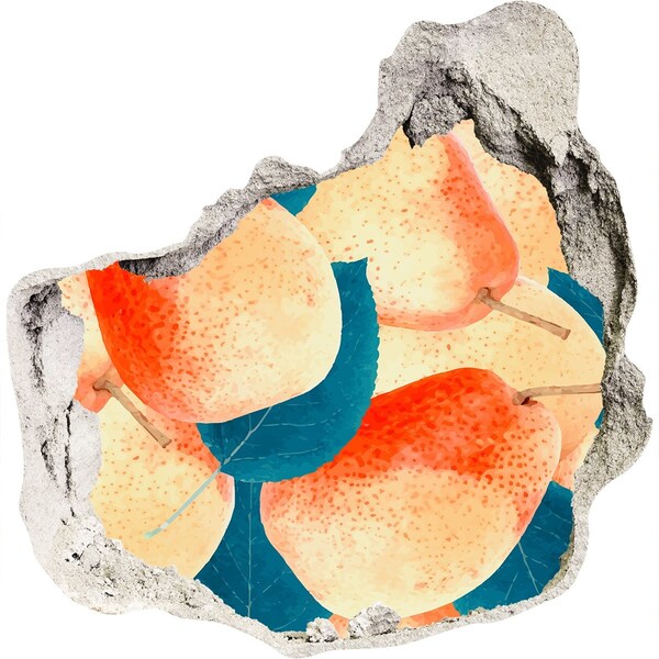 Fali matrica lyuk a falban Gyümölcsparadicsom a fal mögött