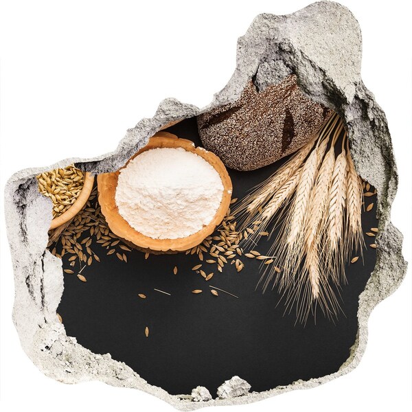 Fali matrica lyuk a falban Egy konyha tele hozzávalókkal