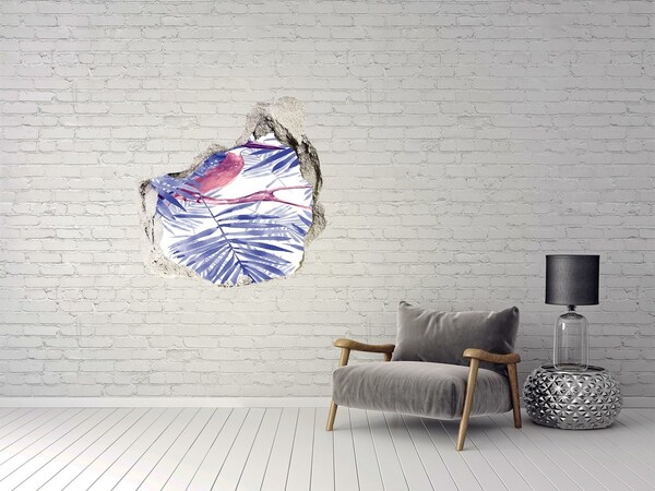 Fali matrica lyuk a falban Trópusi paradicsom a fal mögött