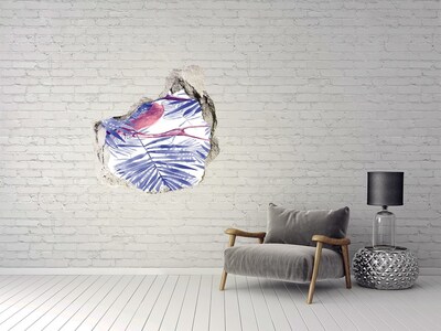 Fali matrica lyuk a falban Trópusi paradicsom a fal mögött