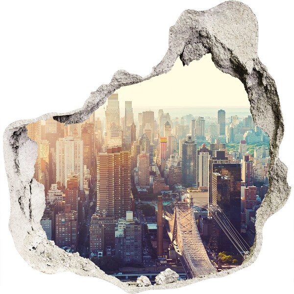 Fali matrica lyuk a falban Kilátás a falon lévő lyukból