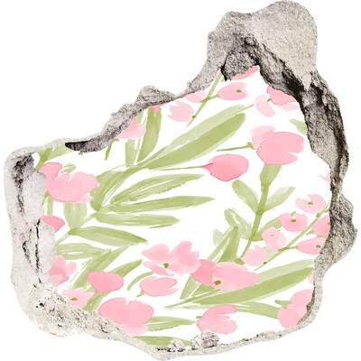 Fali matrica lyuk a falban Lyuk a falban virágmotívum