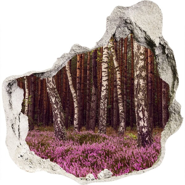 Fali matrica lyuk a falban Erdei oázis a lyukban