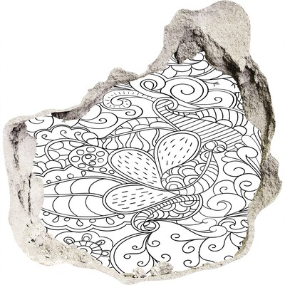 Fali matrica lyuk a falban Egy színes világ egy lyukban