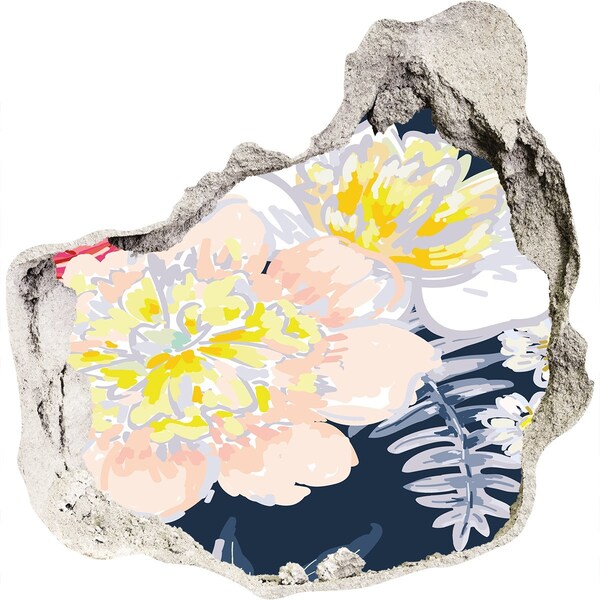 Fali matrica lyuk a falban Virágoskert a fal mögött