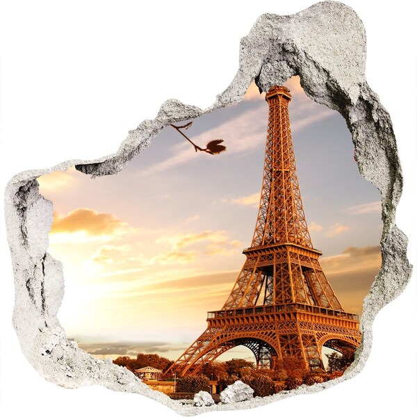 Fali matrica lyuk a falban Eiffel-torony párizs