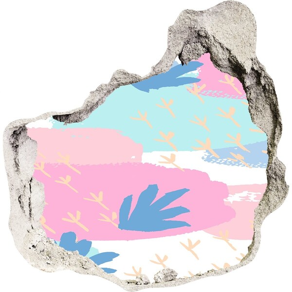 Fali matrica lyuk a falban Trópusi paradicsom a fal mögött