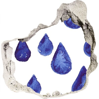 Fali matrica lyuk a falban Vízcseppek a falon