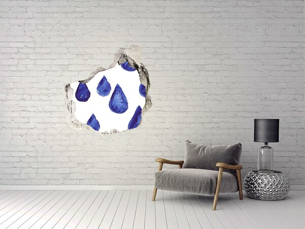 Fali matrica lyuk a falban Vízcseppek a falon