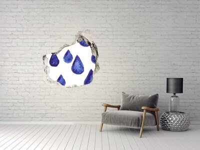 Fali matrica lyuk a falban Vízcseppek a falon