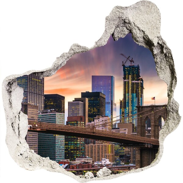 Fali matrica lyuk a falban Brooklyn híd New Yorkban