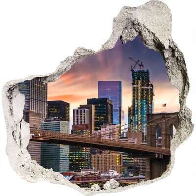 Fali matrica lyuk a falban Brooklyn híd New Yorkban