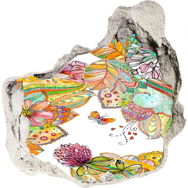 Fali matrica lyuk a falban Virágparadicsom a falak mögött