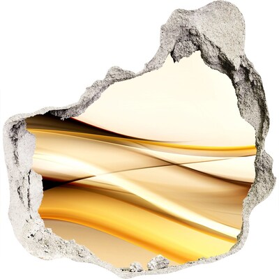 Fali matrica lyuk a falban Arany hullámok egy lyukban a falban