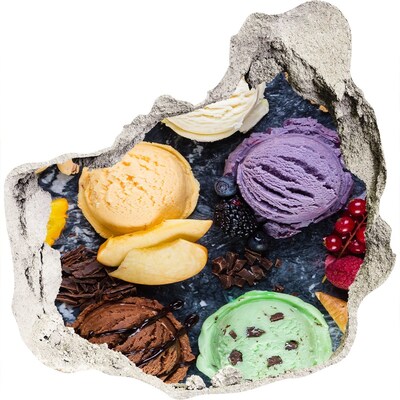 Fali matrica lyuk a falban Jégőrület