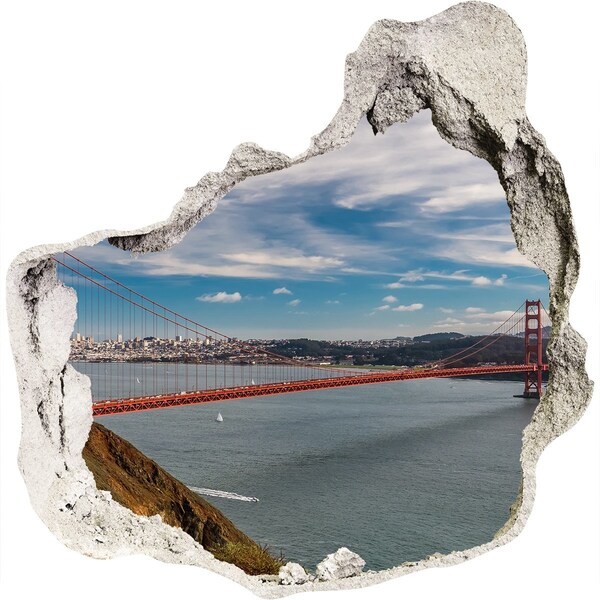 Fali matrica lyuk a falban Bridge, san francisco