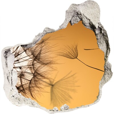 Fali matrica lyuk a falban Egy lyuk a falon finom növényi motívumokkal