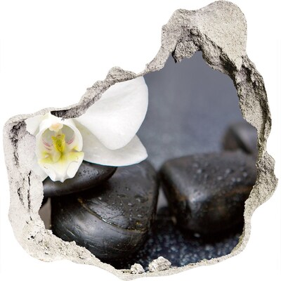 Fali matrica lyuk a falban Virágok és kövek a gyógyfürdőben