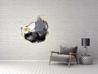 Fali matrica lyuk a falban Virágok és kövek a gyógyfürdőben