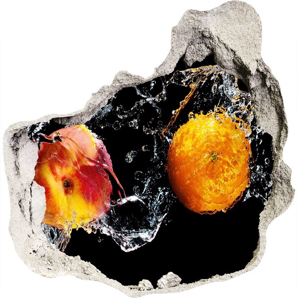 Fali matrica lyuk a falban Gyümölcsös robbanás a vízben